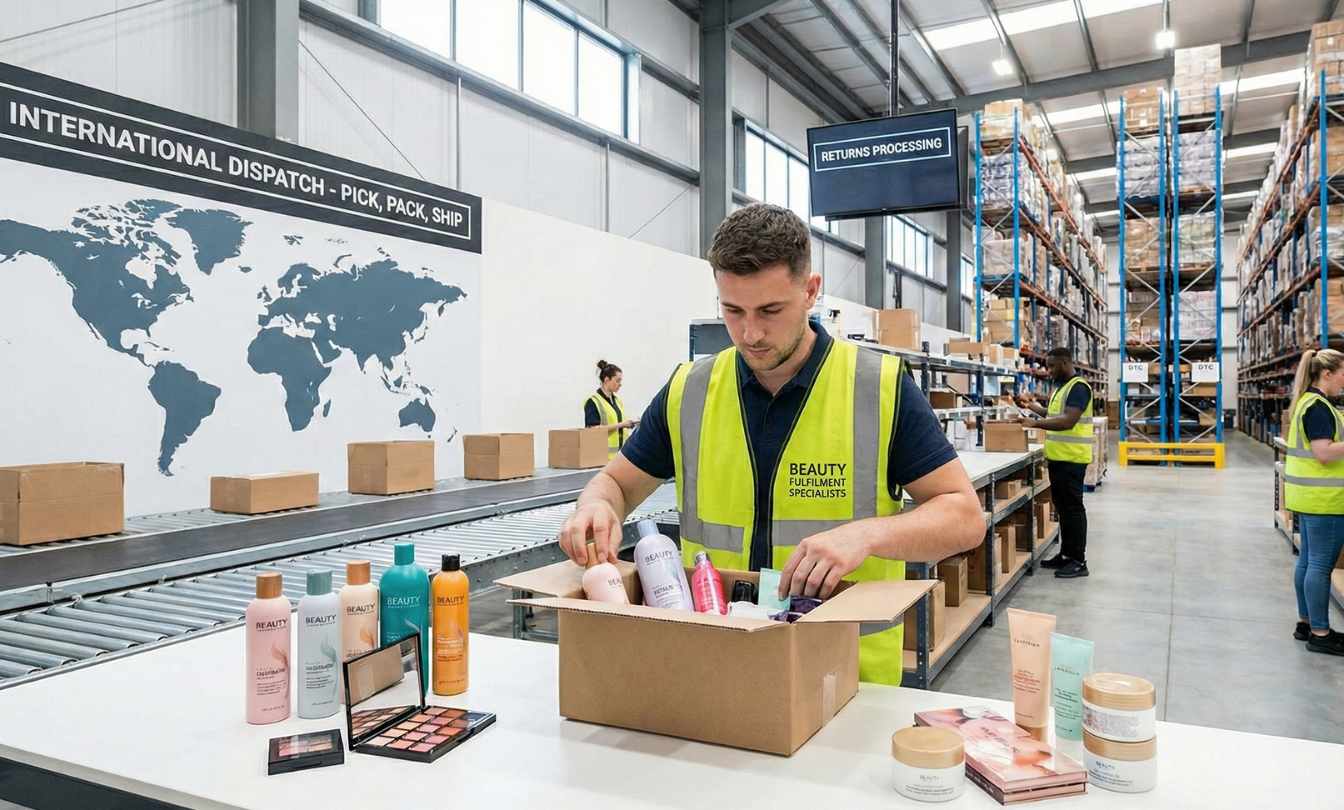 StoreMoreHQ UK cosmetics and beauty fulfilment warehouse for Shopify brands